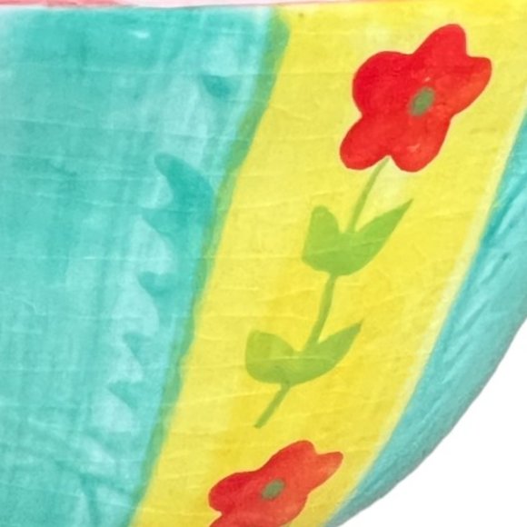 HTF! Kimberly Hodgen Cupcakes and Cartwheels Bowl & Plate Floral Scalloped READ - Picture 15 of 16